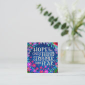 Fun Floral Hope Inspirational Kindness cartes (Debout devant)