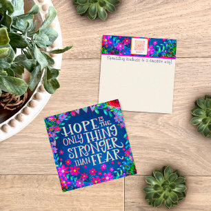 Fun Floral Hope Inspirational Kindness cartes