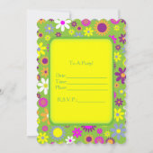 Fun Floral Kaart (Achterkant)