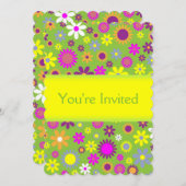 Fun Floral Kaart (Voorkant / Achterkant)