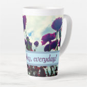 Fun Floral Latte Mug (Angle droit)