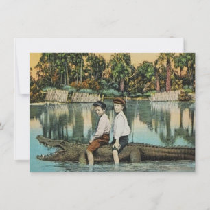 Fun Florida Alligator Moving Faire-part