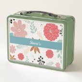 Fun Flowers Metal Lunch Box (Achterkant)