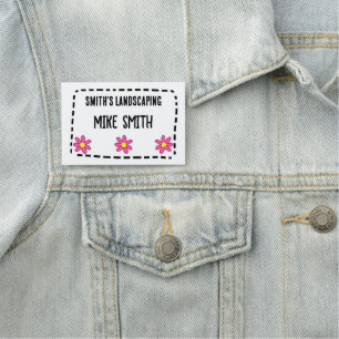 Fun Flowers Nom Badge
