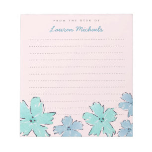 Fun Flowers Personalized Memo Notepad Notitieblok