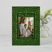 Fun Foil Noël Carte Modèle Personnaliser (Debout devant)