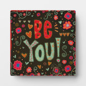 Fun Folk Be You Inspirivity Plaque Fotoplaat (Voorkant)