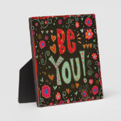 Fun Folk Be You Inspirivity Plaque Fotoplaat (Voorkant)
