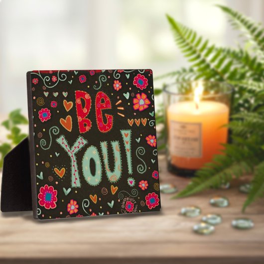 Fun Folk Be You Inspirivity Plaque Fotoplaat
