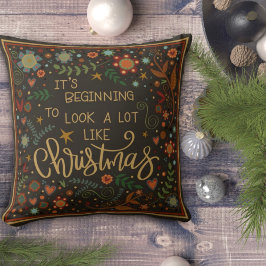 Fun Folk Christmas Quote Vakantie-inspiratie Kussen