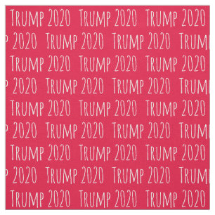 Fun Font Donald Trump 2020 Pattern Stof