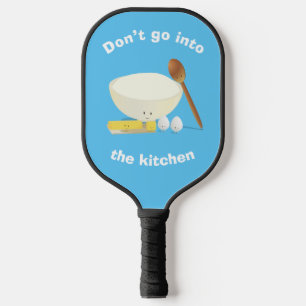 Fun Food Cartoon Kitchen Pickleball Paddle