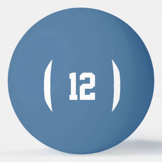 Fun Football Player / Coach Custom Number / Letter Pingpongballen (Achterkant)