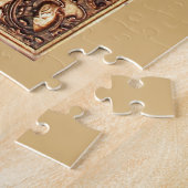 Fun Framed Gorilla Smoking Cigar Smoker Gift Legpuzzel (Zijkant)