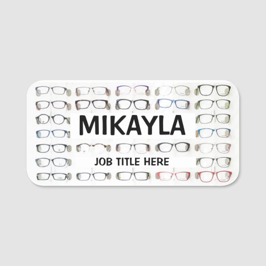 Fun Frames Optician Name Tag (Voorkant)
