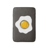Fun Fried Egg Drawing Breakfast Food  Badmat (Voorkant Verticaal)