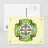 Fun Frog Mandala Briefkaart (Voorkant / Achterkant)