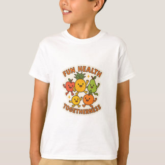 Fun Fruit Dance Party T-Shirt – Vier Gezondheid