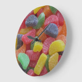 Fun Fruit Jelly Candy Horloge murale (Angle)