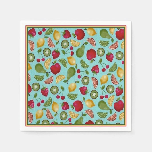 Fun Fruit Pattern Paper Napkins Servet (Voorkant)