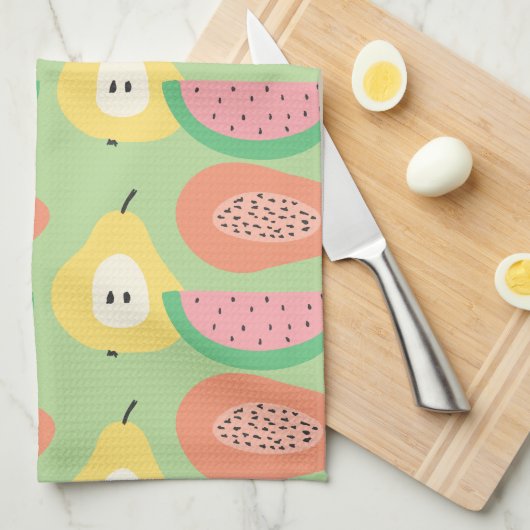 Fun Fruit Pattern Theedoek (Quarter Fold)