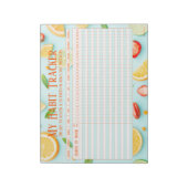 Fun Fruity, nieuwe jaar Habit Tracker Notitieblok (Gedraaid)