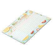 Fun Fruity, nieuwe jaar Habit Tracker Notitieblok (Schuin)