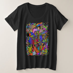 Fun Fun Foxes coloré Doodle femmes