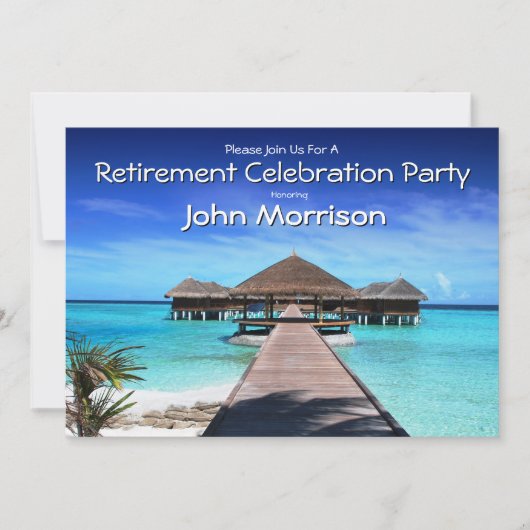 Fun Fun Party de retraite Invitation (Devant)