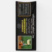 Fun Fundraiser Bar Restaurant Cornhole Tournament Spandoek (Verticaal)