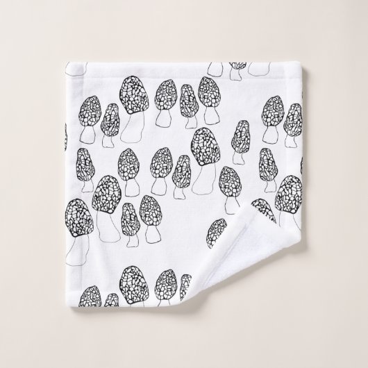 Fun Fungi Morel Champignons Motif (Gant de toilette)