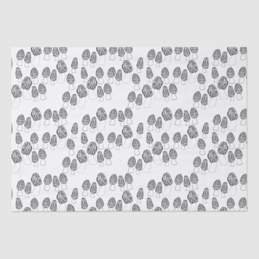 Fun Fungi Morel-paddenstoelen Patrooncadeau Tissuepapier (Voorkant)