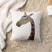 Fun funky Colorful Giraffe Sierkussen (Deken)