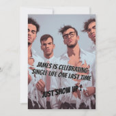 Fun Funny Bachelor Party Invitation (Devant)