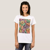 Fun Funny Cereal Food Pattern T-shirt (Voorkant volledig)