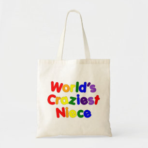 Fun Funny Humoureuze nices : De Craziest Niece van Tote Bag
