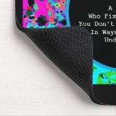 Fun Gag Gift for Programmers Abstract Splatter Art Muismat (Hoek)