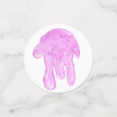 Fun gamin slime anniversaire confetti (Petit recto)