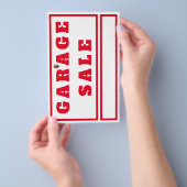 Fun Garage Sale Flyer (Hand)