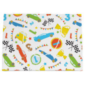 Fun garçons race voiture motif cadeau sac (Devant)