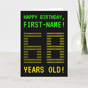 Fun, Geeky, Nerdy "68 JAAR OUD!" Birthday-kaart Kaart