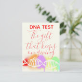 Fun Genealoge DNA test het Gift dat blijft geven Briefkaart (Staand voorkant)
