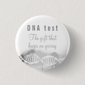 Fun Genealoge DNA test het Gift dat blijft geven Ronde Button 3,2 Cm