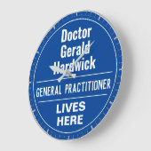 Fun General Practitioner Wall Plaque Style Grote Klok (Hoek)
