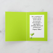 Fun Gepensioneerde Happy Hour Gepersonaliseerd Wen Kaart (Binnen)