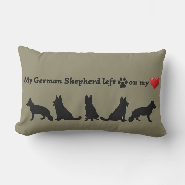 Fun German Shepherd Dog Pet Quote Buitenkussen (Voorkant)