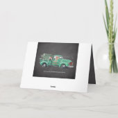 Fun German Shepherds in Truck Holiday Feestdagen Kaart (Achterkant)