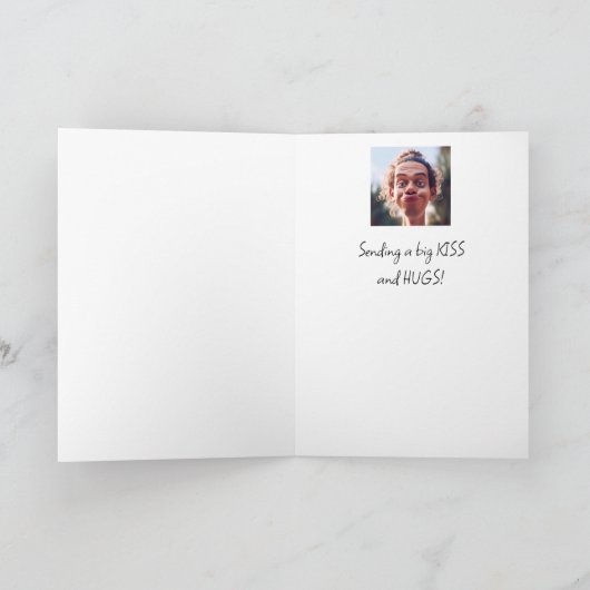 Fun Get Well Soon Vrouw Zend Kus Kaart (Binnen)