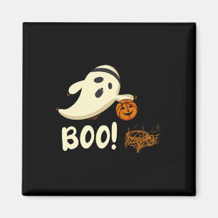 Fun Ghost Player Boo Bysketbyll Halloween Kostuum Magneet