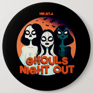 Fun Ghouls Night Out Ronde Button 6,0 Cm